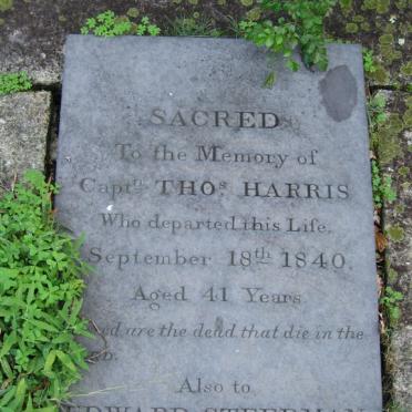 HARRIS Thos -1840 :: STEEDMAN Edward -1847 :: STEEDMAN ?ry M.A. -1854