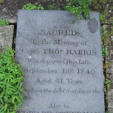 HARRIS Thos -1840 :: STEEDMAN Edward -1847 :: STEEDMAN ?ry M.A. -1854