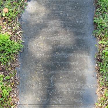 HERBERT John William 1820-1885 &amp; Rachel Maria -1902 :: HERBERT Jane Christina -1938