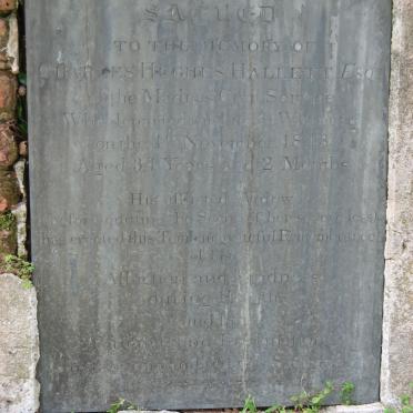 HALLETT Charles Hughes -1843