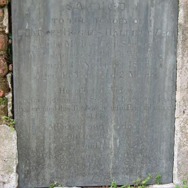 HALLETT Charles Hughes -1843