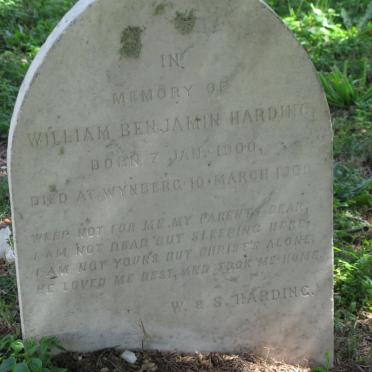 HARDING William Benjamin 1900-1900