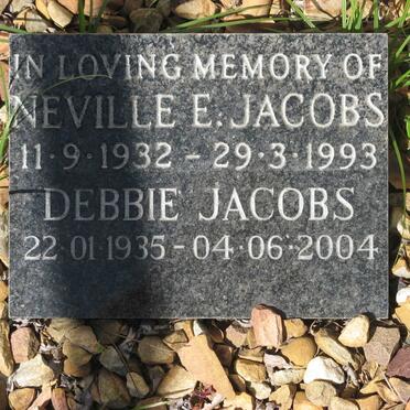JACOBS Neville E. 1932-1993 &amp; Debbie 1935-2004