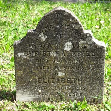 KRIEL Christina -1915 :: KRIEL Elizabeth -1915