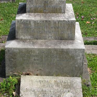 MYBURGH Henry Cloete -1896 &amp; Johanna Antoinette -1918 :: MYBURGH Anna Louisa Leonora -1947
