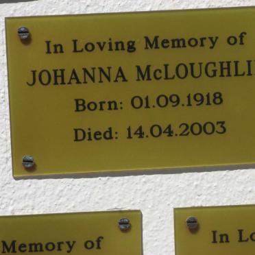 McLOUGHLIN Johanna 1918-2003