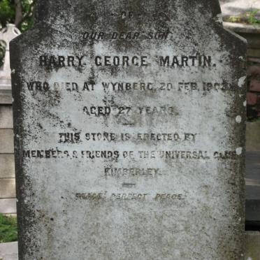 MARTIN Harry George -1903