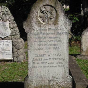 MEERTEN Hannah Martha, van 1840-1898 :: MEERTEN Gerrit William James, van 1868-1929