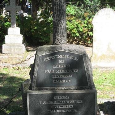 PARRY Hugh Thomas 1841-1924 &amp; Martha Darroll 1843-1923