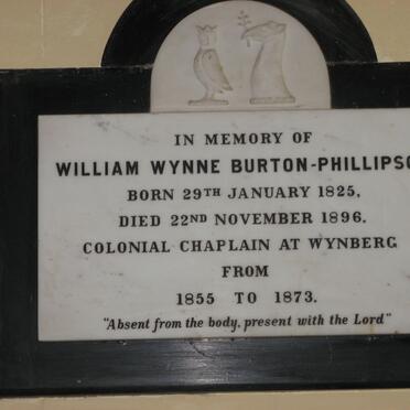 PHILLIPSON William Wynne, BURTON 1825-1896