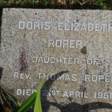 ROPER Doris Elizabeth -1981