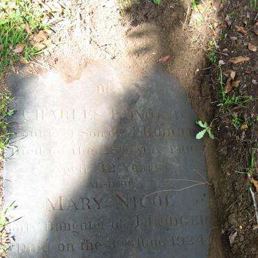 RODGER Mary Nicol -1924 :: RODGER Charles Edmund -1906