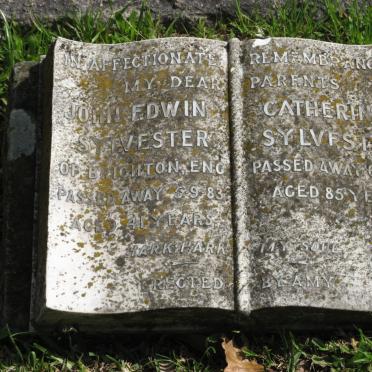 SYLVESTER John Edwin -1883 &amp; Catherine -1933