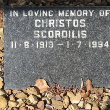 SCORDILIS Christos 1919-1994