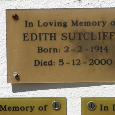 SUTCLIFFE Edith 1914-2000