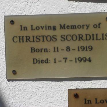 SCORDILIS Christos 1919-1994