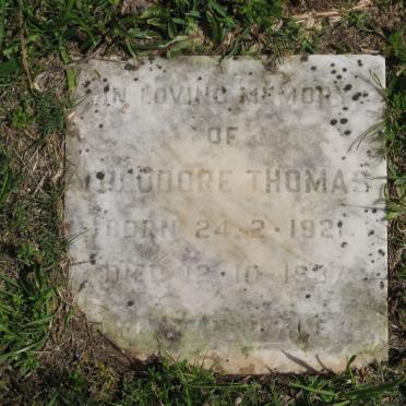 THOMAS Theodore 1921-1937