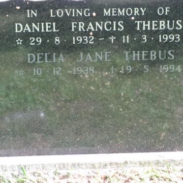 THEBUS Daniel Francis 1932-1993 &amp; Delia Jane 1938-1994