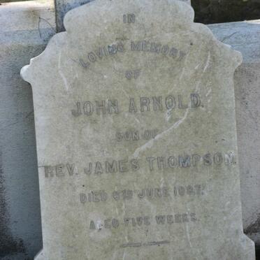 THOMPSON John Arnold -1887