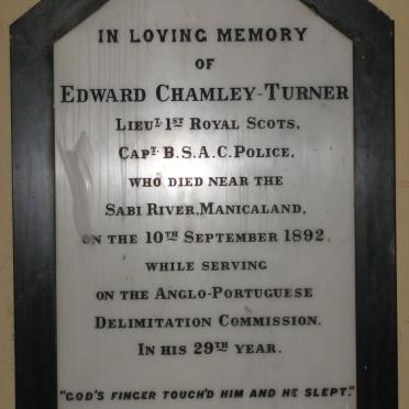 TURNER Edward, CHAMLEY -1892