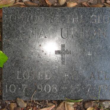 UPTON Ena 1908-1985