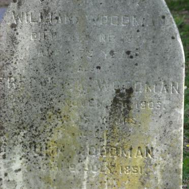 WOODMAN William -18?? :: WOODMAN Frederick -1903 :: WOODMAN John 1851-