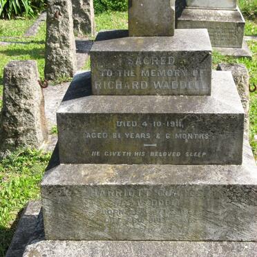WADDELL Richard -1911 :: COATES Harriott nee WADDELL 186?-1946