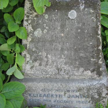 WETTON Edward George -1??8 &amp; Elizabeth Janey -1927