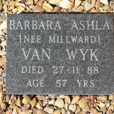 WYK Barbara Ashla, van nee MILLWARD -1988