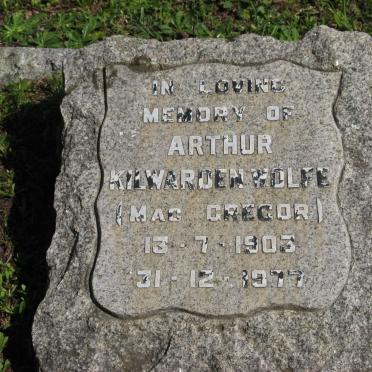 WOLFE Arthur Kilwarden, Mac GREGOR 1903-1977