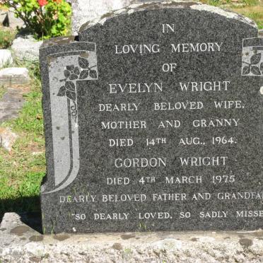 WRIGHT Gordon -1975 &amp; Evelyn -1964