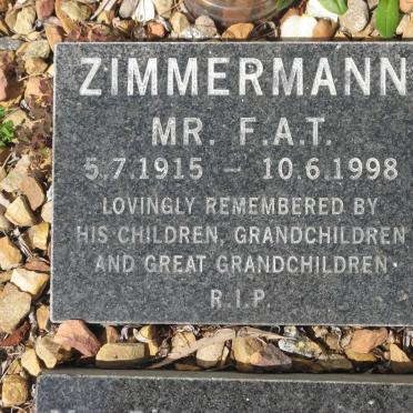 ZIMMERMANN F.A.T. 1915-1998