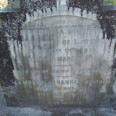 OSMOND Fredrica Brietta 1833-1900 :: OSMOND Lambert Johannes 18??-19??