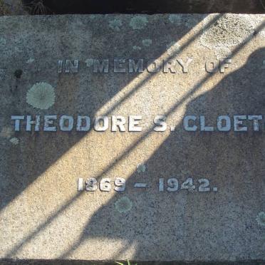 CLOETE Theodore S. 1869-1942