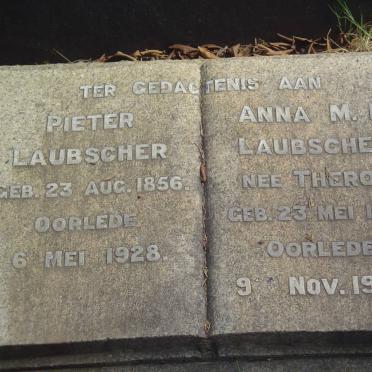 LAUBSCHER Pieter 1856-1928 &amp; Anna M.E. THERON 1867-1949