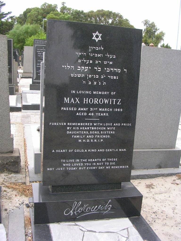 HOROWITZ Max -1969