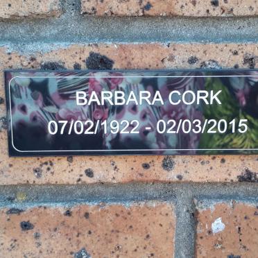 CORK Barbara 1922-2015