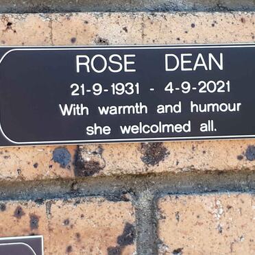 DEAN Rose 1931-2021