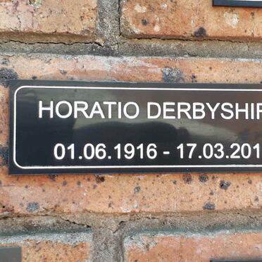 DERBYSHIRE Horatio 1916-2013
