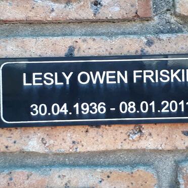 FRISKIN Lesly Owen 1936-2011
