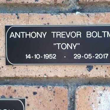 BOLTMAN Anthony Trevor 1952-2017
