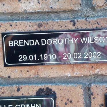 WILSON Brenda Dorothy 1910-2002
