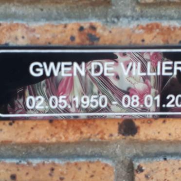 VILLIERS Gwen, de 1950-2014