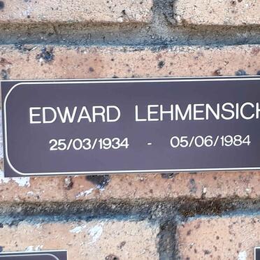 LEHMENSICH Edward 1934-1984