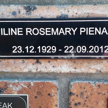 PIENAAR Iline Rosemary 1929-2012