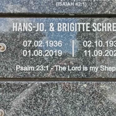 SCHREIBER Hans-Jo. 1936-2019 &amp; Brigitte 1939-2021