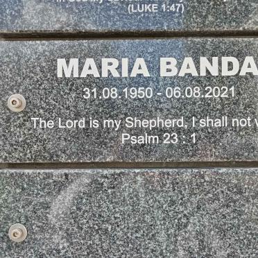 BANDA Maria 1950-2021