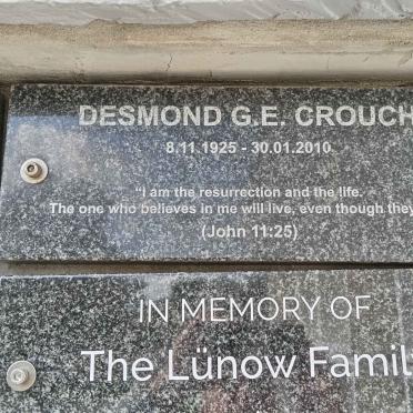 CROUCH Desmond G.E. 1925-2010