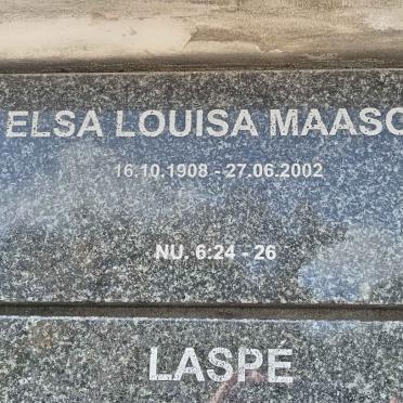 MAASCH Elsa Louisa 1908-2002