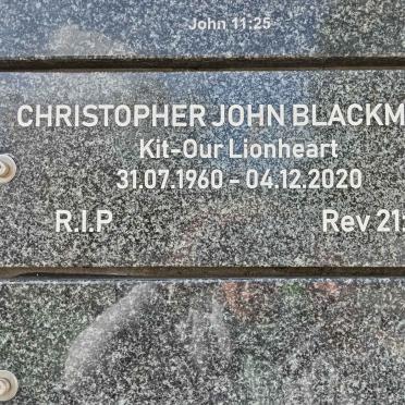 BLACKMORE Christopher John 1960-2020